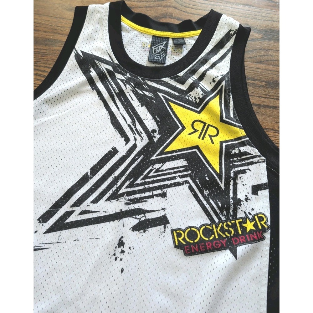 Fox Racing x Rockstar Energy Drink Jersey Small Sleeveless Shirt Tank Top Men L